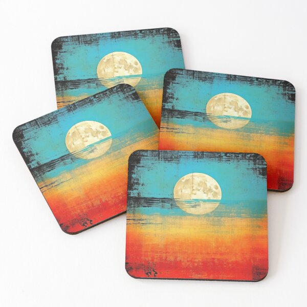 Artikelvorschau, Entdecken Sie "Simplistic & Minimalistic Vintage Sunset" Abstrakte Kunst entworfen und verkauft von ArtificialGenes.