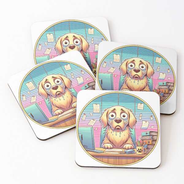 Item preview, Overworked Pup's Deadline Blues designed and sold by AnCollection.