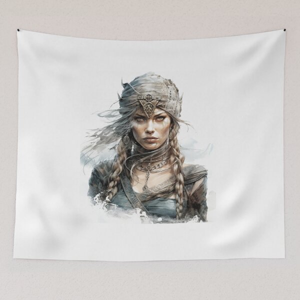 Item preview, Viking shield maiden design Valhalla designed and sold by Andrea-Design.