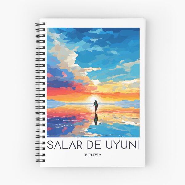 Item preview, A Pop Art Travel Print of Salar de Uyuni - Bolivia  designed and sold by StudioRedKoala.