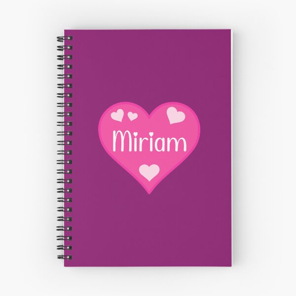 Item preview, Miriam Name Pink Heart  designed and sold by Jeallan Designs.