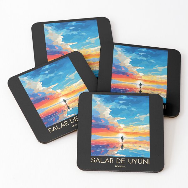 Item preview, A Pop Art Travel Print of Salar de Uyuni - Bolivia  designed and sold by StudioRedKoala.