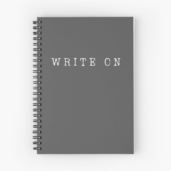 Item preview, Write On (White on Gray) designed and sold by TheBookishLife.
