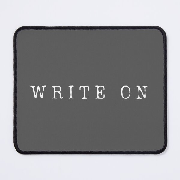 Item preview, Write On (White on Gray) designed and sold by TheBookishLife.