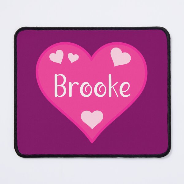 Item preview, Brooke Name Pink Heart  designed and sold by Jeallan Designs.