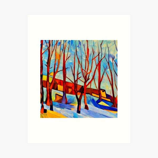 Item preview, Bare Trees in snow 8 designed and sold by George Hutton Hunter.