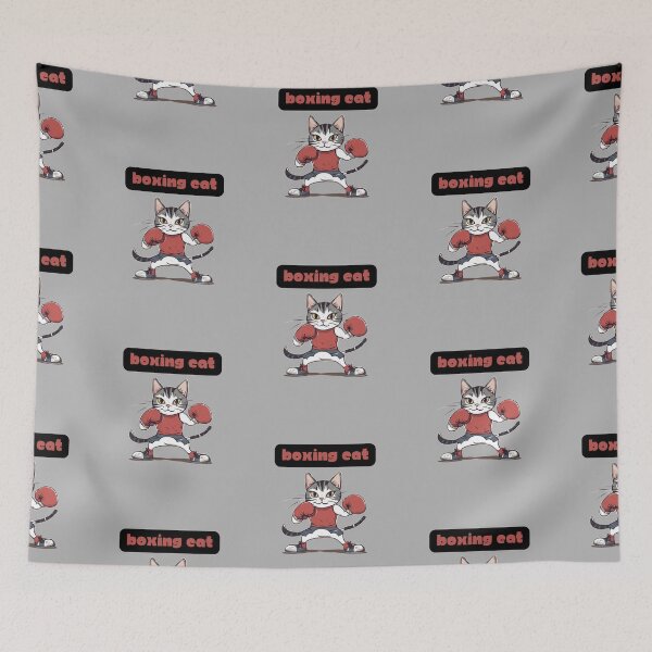 Item preview, Feline Fighter - Grey designed and sold by CushyNest.