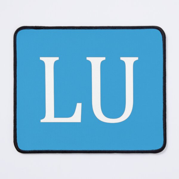 Item preview, LU Initials Monogram Elegant White Letters designed and sold by Jeallan Designs.