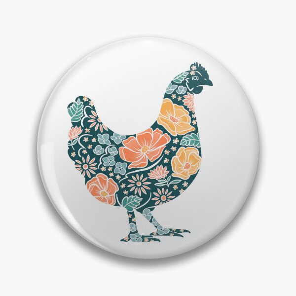 Item preview, Floral Chicken designed and sold by KatrinaJeanC.