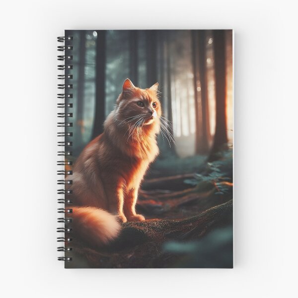 Item preview, Mystical cat in the forest designed and sold by CatandRocknRoll.
