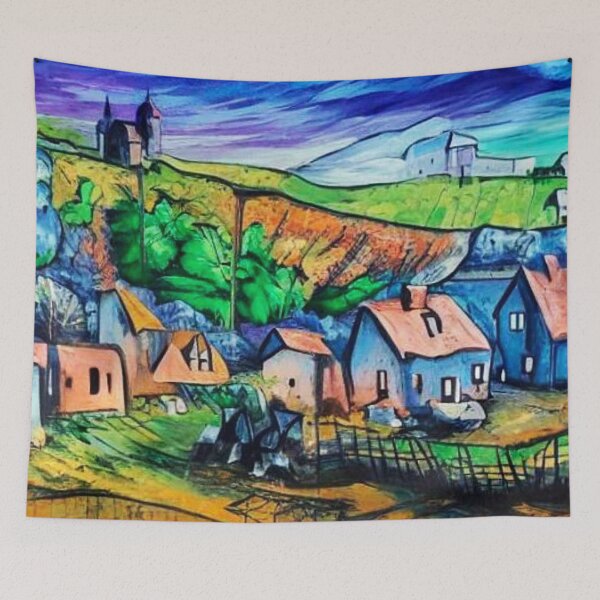 Item preview, Village on the coast 9 designed and sold by George Hutton Hunter.