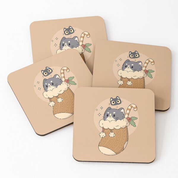 Item preview, Tuxedo and Kitten Christmas | Brown designed and sold by ModesaDraw.