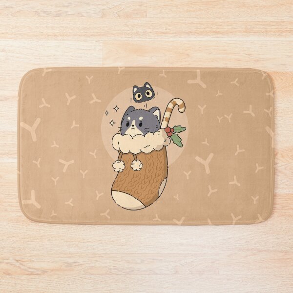 Item preview, Tuxedo and Kitten Christmas | Brown designed and sold by ModesaDraw.