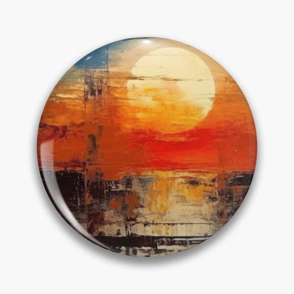Artikelvorschau, Entdecken Sie "Simplistic & Minimalistic Vintage Sunset" Abstrakte Kunst entworfen und verkauft von ArtificialGenes.