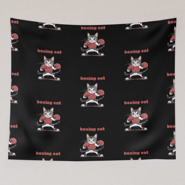 Item preview, Feline Fighter - Black designed and sold by CushyNest.