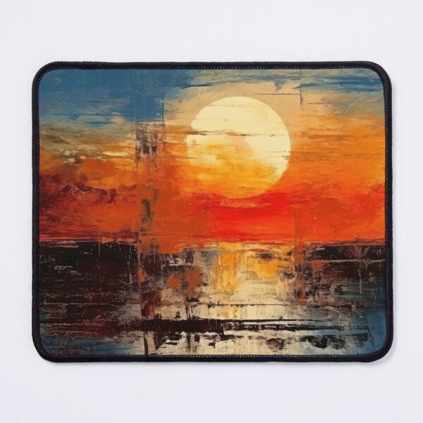 Artikelvorschau, Entdecken Sie "Simplistic & Minimalistic Vintage Sunset" Abstrakte Kunst entworfen und verkauft von ArtificialGenes.