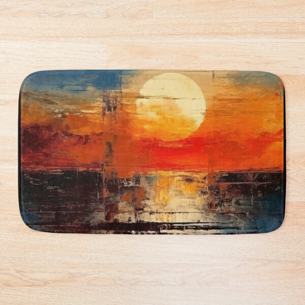 Artikelvorschau, Entdecken Sie "Simplistic & Minimalistic Vintage Sunset" Abstrakte Kunst entworfen und verkauft von ArtificialGenes.