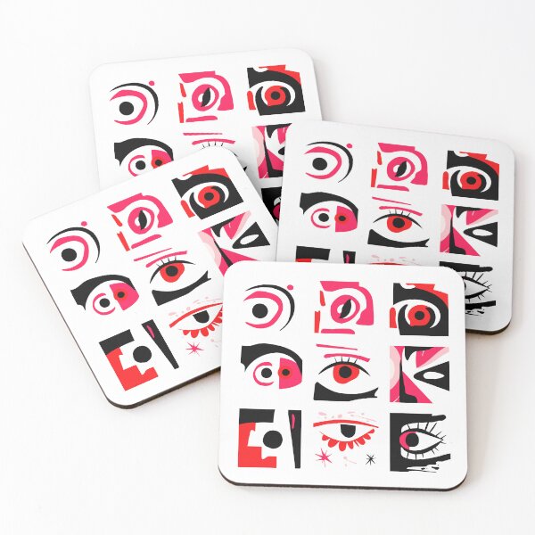 Item preview, colorful abstract eyes designed and sold by Creation Artful.