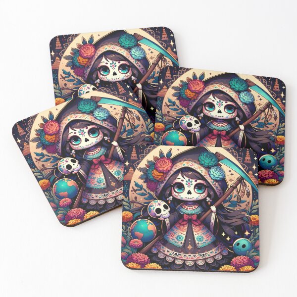 Item preview, Santa Muerta Cute Chibi Anime Character  designed and sold by GingerLFranklin.