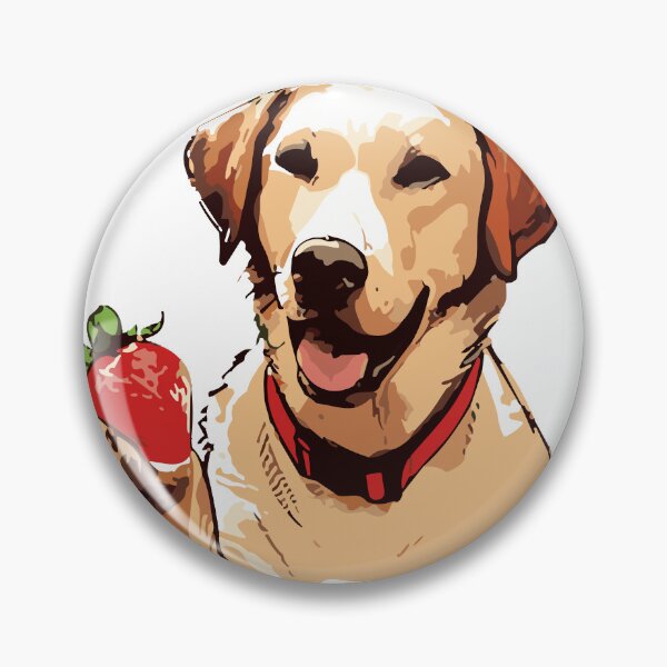 Item preview, A dag holding strawberry designed and sold by Shanigi-Designs.