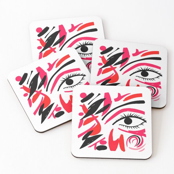 Item preview, colorful abstract eyes designed and sold by Creation Artful.