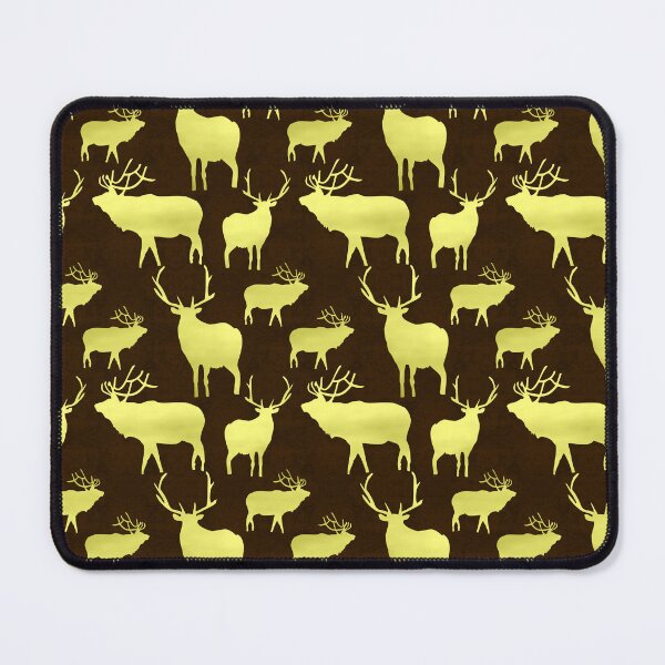 Item preview, Bucks Gold-Filled on Dark Brown Repeat 5748 designed and sold by Art in My Loft.