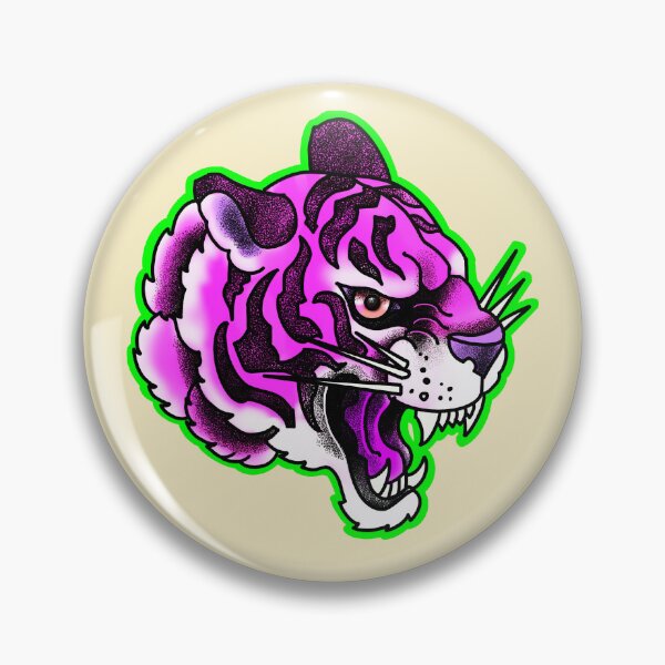 Item preview, Purple tiger tattoo style designed and sold by weilertsen.