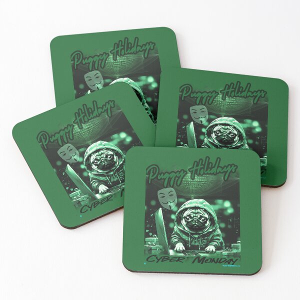 Item preview, Pug HAPPY HOLIDAYS 67 CYBER MONDAY PUGGY HOLIDAYS  designed and sold by RedBluffTraders.