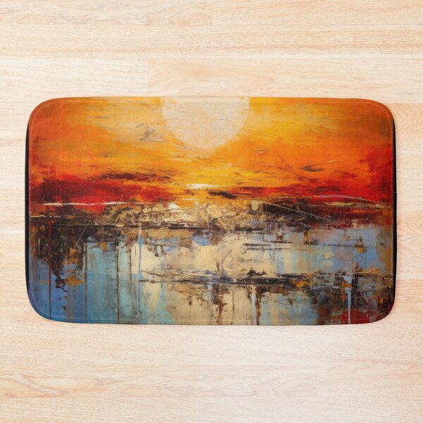 Artikelvorschau, Entdecken Sie "Simplistic & Minimalistic Vintage Sunset" Abstrakte Kunst entworfen und verkauft von ArtificialGenes.