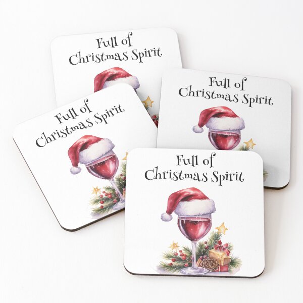 Item preview, Full of Christmas Spirit (black inscription) designed and sold by Margival.