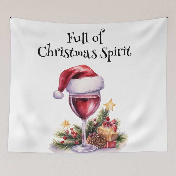 Item preview, Full of Christmas Spirit (black inscription) designed and sold by Margival.