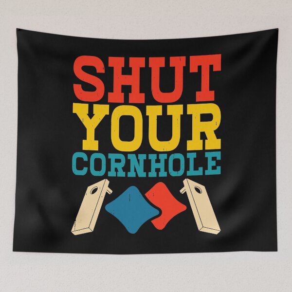 Item preview, Shut Your Cornhole Retro Design - Baggo Team Bean Bag Toss Game - Funny Cornhole Player Vintage designed and sold by naworas.