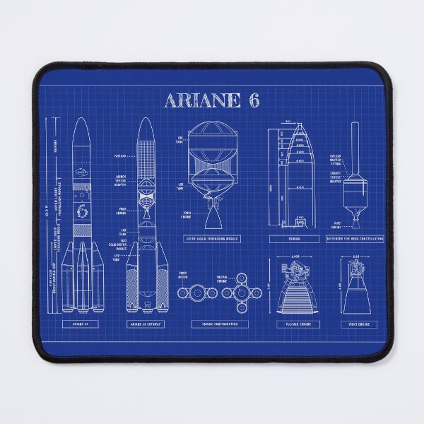 Item preview, Ariane 6 (Blueprint) Horizontal Version designed and sold by BGALAXY.