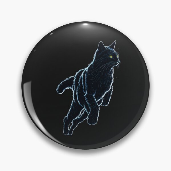 Item preview, black floating cat designed and sold by AxelBrook.