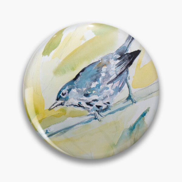 Item preview, elfin woods warbler watercolor designed and sold by Kirsten Dennis.