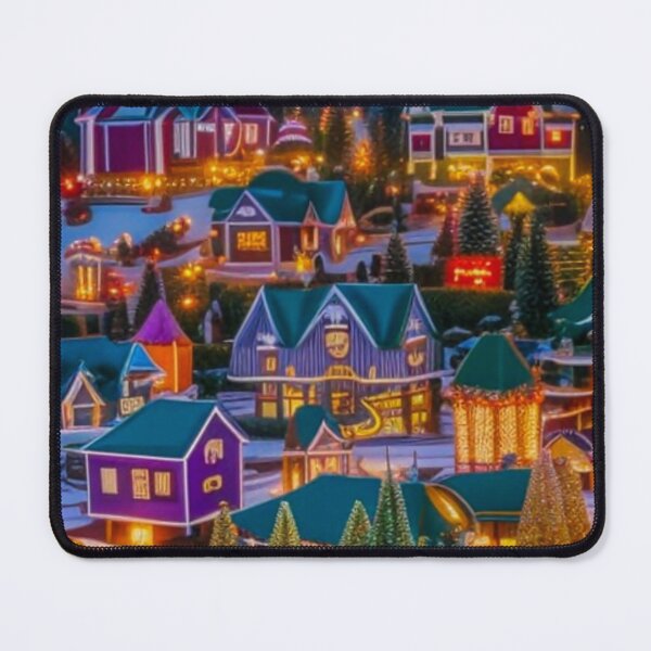 Item preview, Christmas Village - Miniature Houses Pattern - Christmas Tree, Christmas Light, Christmas Decoration - Christmas Wonderland - Joyeux Noel designed and sold by MyArt23.