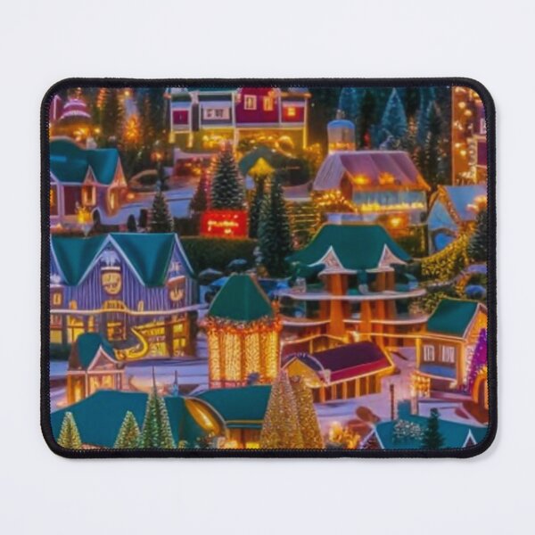 Item preview, Christmas Village - Miniature Houses Pattern - Christmas Tree, Christmas Light, Christmas Decoration - Christmas Wonderland - Joyeux Noel designed and sold by MyArt23.