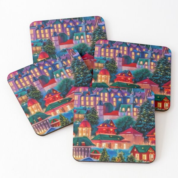 Item preview, Christmas Village - Miniature Houses Pattern - Christmas Tree - Joyeux Noel designed and sold by MyArt23.