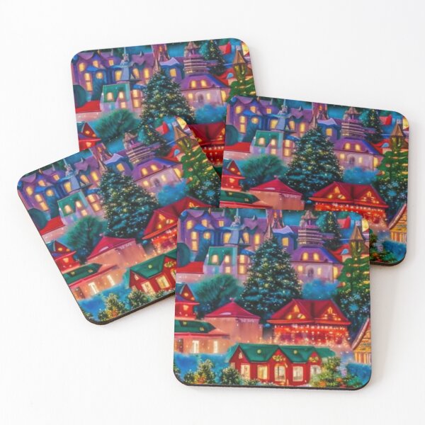 Item preview, Christmas Village - Miniature Houses Pattern - Christmas Tree - Joyeux Noel designed and sold by MyArt23.