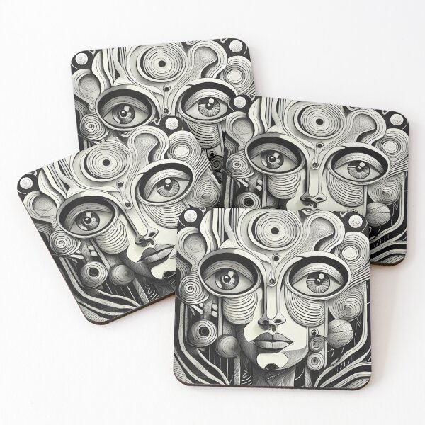 Item preview,  Psychedelic Art - Vintage 80s 8 designed and sold by DM-MD.