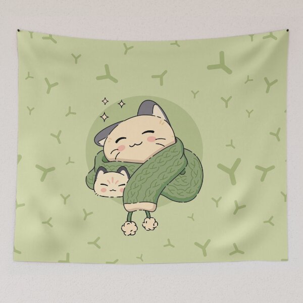 Item preview, The Winter Kittens | Green designed and sold by ModesaDraw.