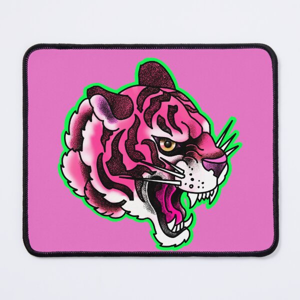 Item preview, Pink tiger tattoo style designed and sold by weilertsen.