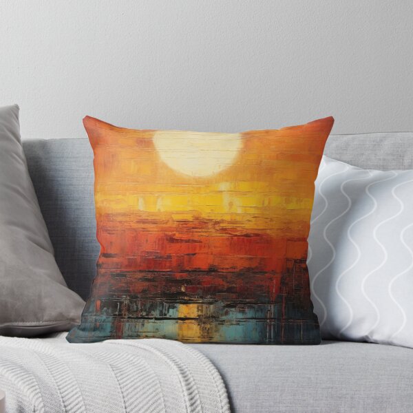 Artikelvorschau, Entdecken Sie "Simplistic & Minimalistic Vintage Sunset" Abstrakte Kunst entworfen und verkauft von ArtificialGenes.