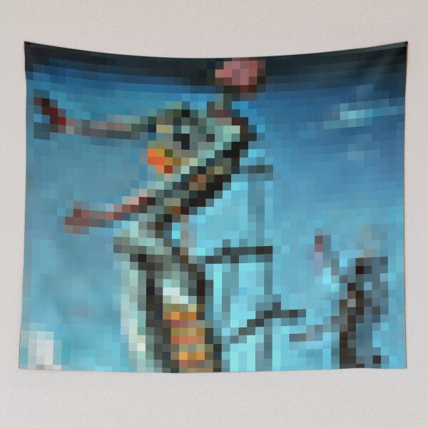 Item preview, Minecraft pintando la jirafa en llamas designed and sold by Saikishop.