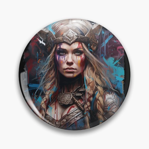 Item preview, Viking shield maiden design Valhalla designed and sold by Andrea-Design.