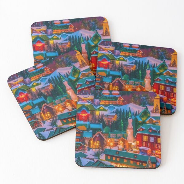 Item preview, Christmas Town - Christmas Village - Miniature Houses Pattern - Red and Green  - Joyeux Noel designed and sold by MyArt23.