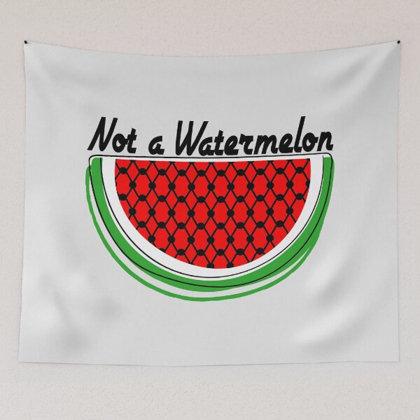 Item preview, Not a watermelon kuffieh designed and sold by Randa Ranmania.