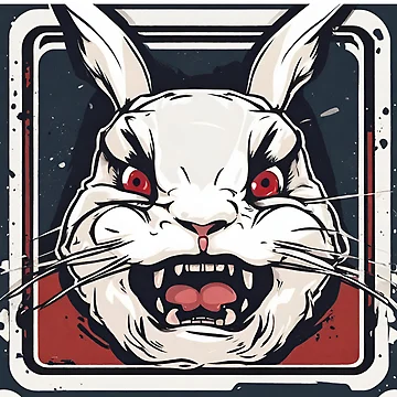 Artwork thumbnail, Angry Rabbit by AzDrop