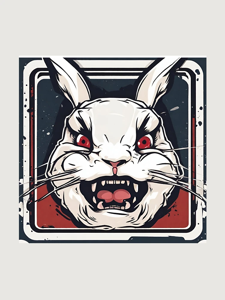 Thumbnail 6 of 6, Premium Oversized Sweatshirt, Angry Rabbit designed and sold by AzDrop.