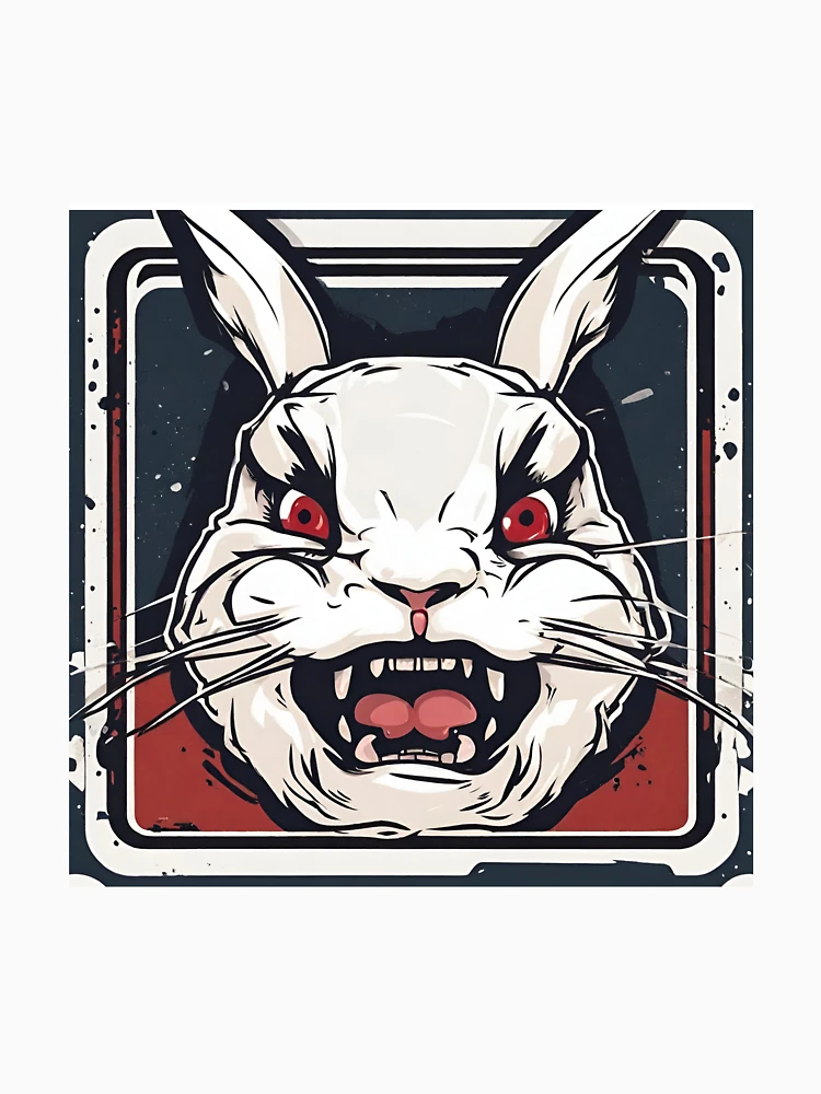 Thumbnail 7 of 7, Essential T-Shirt, Angry Rabbit designed and sold by AzDrop.